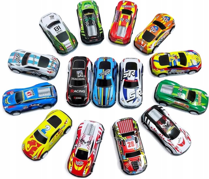 Duży zestaw samochodów metalowe resoraki w walizce autko autka z napędem 40