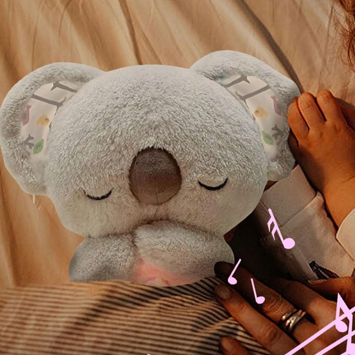 ODDYCHAJĄCY USPOKAJAJĄCY MIŚ PRZYTULIŚ PLUSZOWY KOALA DLA DZIECI MASKOTKA