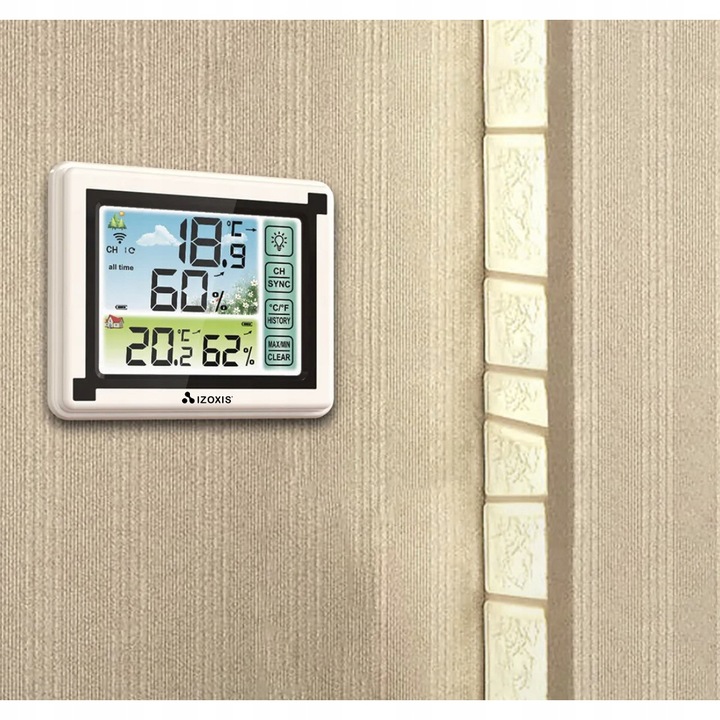 Bezprzewodowa Stacja Pogody Higrometr Termometr z Czujnikiem Zewnętrznym