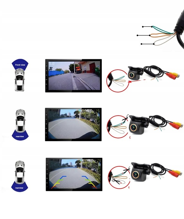 Kamera Cofania CVBS/AHD 1080P 170 stopni rybie OKO