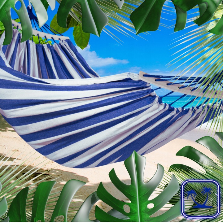 HAMAK OGRODOWY DWUOSOBOWY XXL 2 Osobowy Turystyczny Z DRĄŻKIEM DUŻY 250x150