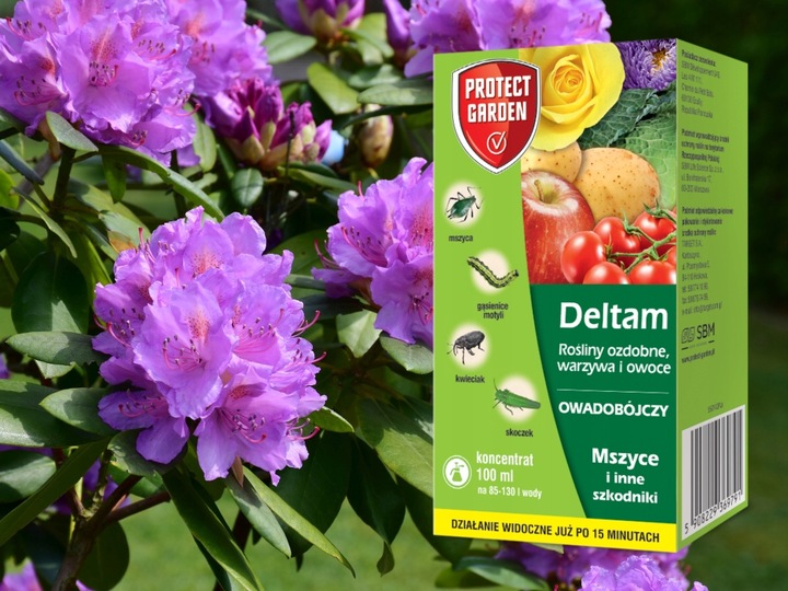 DELTAM ŚRODEK OWADOBÓJCZY MSZYCA KWIECIAK SKOCZEK GĄSIENICE MOTYLI 100ML