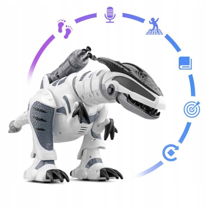 OGROMNY DINOZAUR STEROWANY T-REX ROBOT INTERAKTYWNY STRZELA TAŃCZY