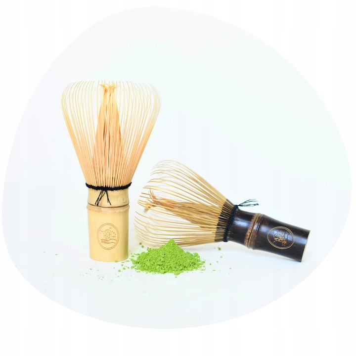 Chasen - bambusowa miotełka do matchy z ciemnego bambusa