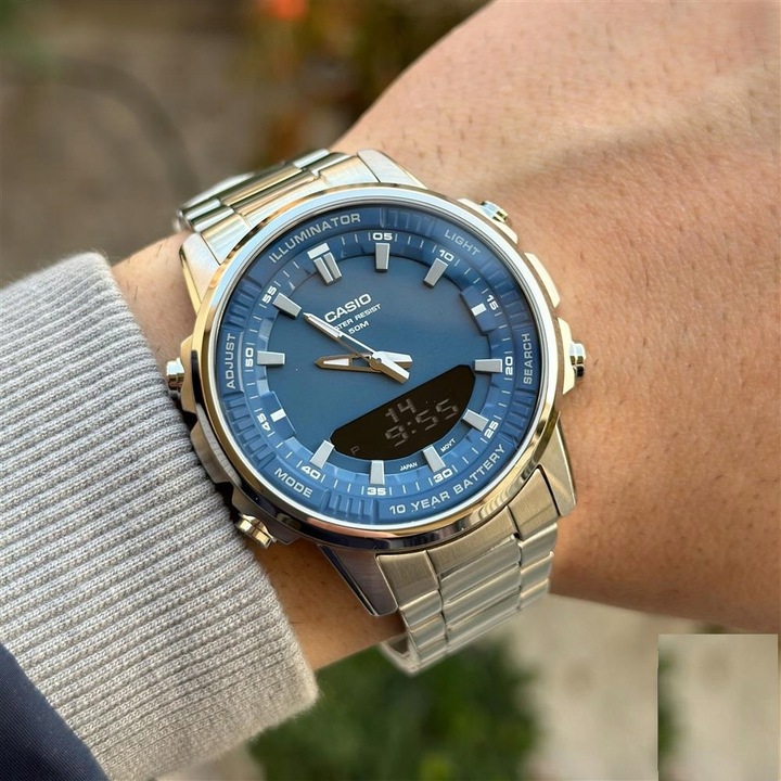 ZEGAREK MĘSKI CASIO AMW-880D-2A1 + BOX +GRAWER