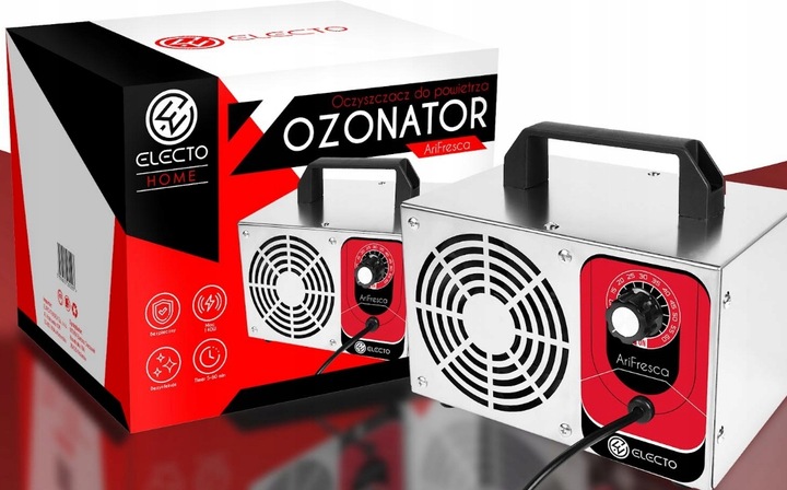 GENERATOR OZONU OZONATOR 60000 MG/H 140W OCZYSZCZACZ DO POWIETRZA Z TIMEREM