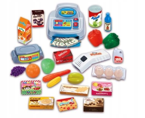 SUPERMARKET SKLEP STRAGAN DLA DZIECI KASA + KOSZYK MATADI
