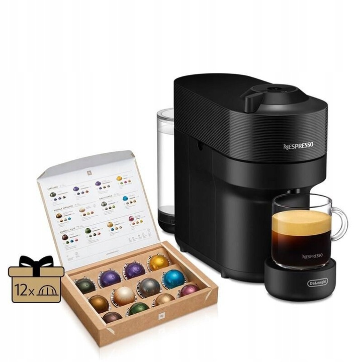 DeLonghi Nespresso Vertuo Pop ENV 90.B, ekspres kapsułkowy, czarny