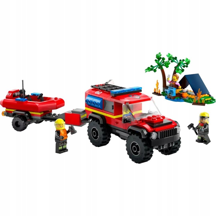 LEGO CITY 5+ AUTO TERENOWY WÓZ STRAŻACKI Z ŁODZIĄ 60412