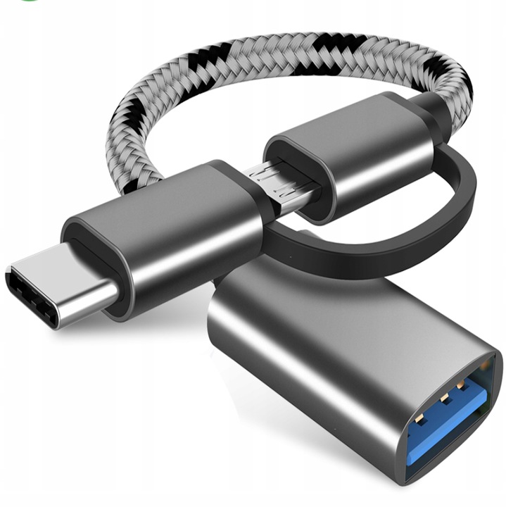 Czytnik Kart Kierowców|USB-A + USB-C + Micro USB