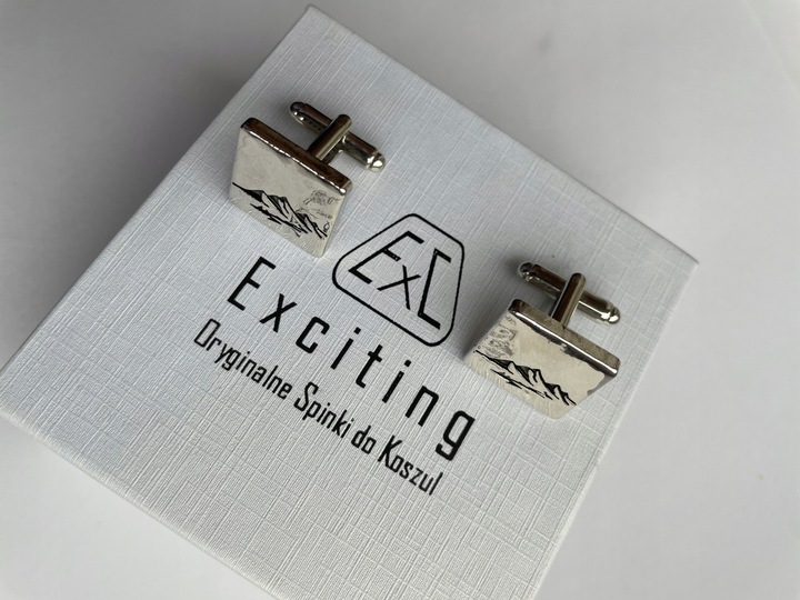 Spinki do mankietów EXC Góry Tatry Sudety Karpaty dla Ratownika GOPR Kwadra