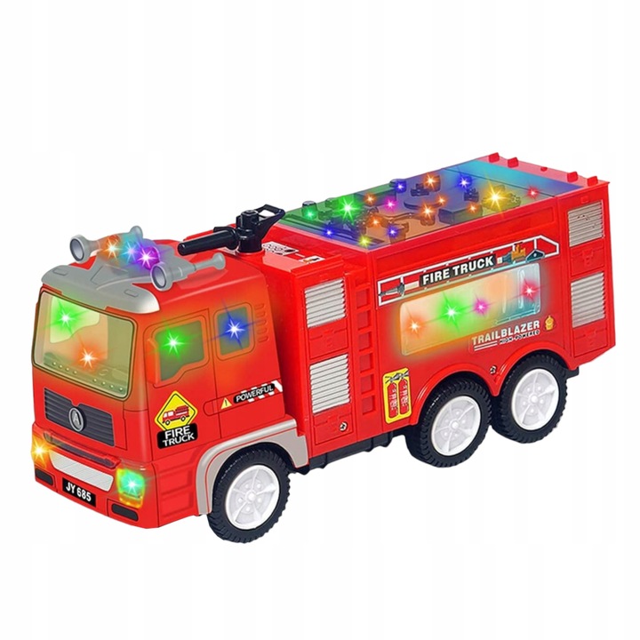 Straż pożarna wóz strażacki światło dźwięk automatyczna jazda