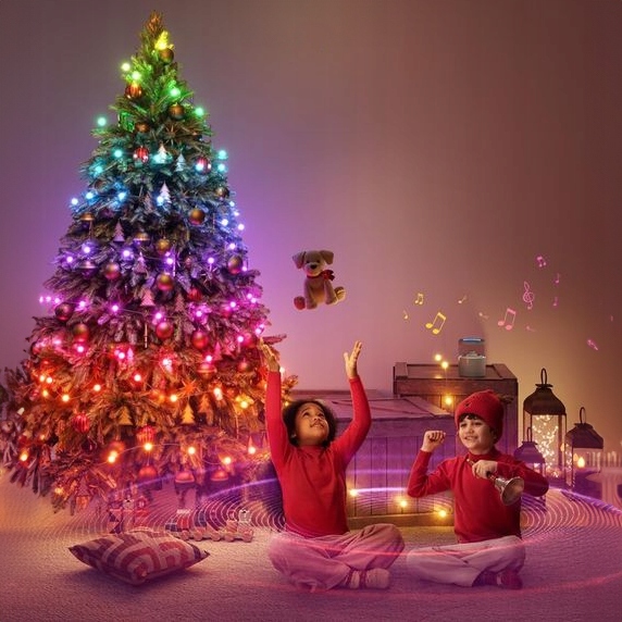 LAMPKI CHOINKOWE 100 LED WIFI SMART TUYA 10M MULTI KOLOR PILOT APLIKACJA