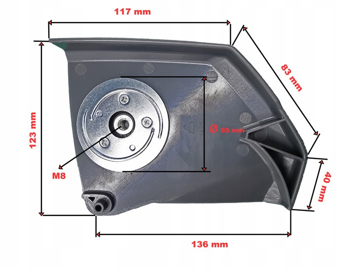 Napinacz łańcucha pilarki Nac CE24-OS-G CE24-NS-G GPE24-O Oryginalny