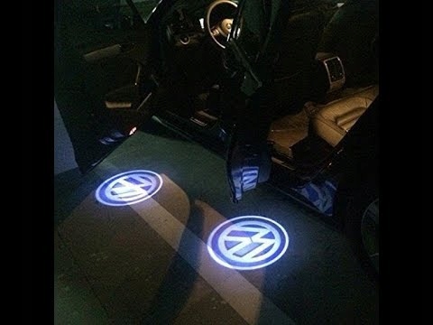 2x LED LOGO PROJEKTOR VW PASSAT GOLF EOS JETTA SHARAN TIGUAN TOUAREG TOURAN