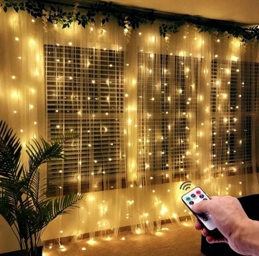 KURTYNA ŚWIETLNA LED LAMPKI WISZĄCE NA USB 3x3M NA ZEWNĄTRZ I WEWNĄTRZ