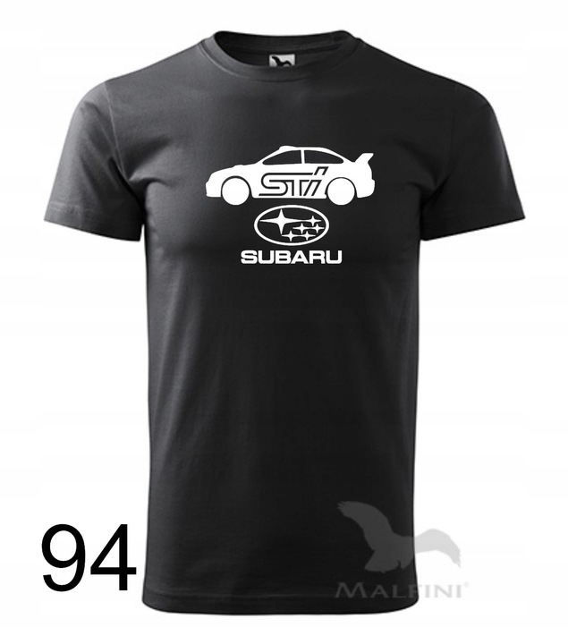 Koszulka męska SUBARU IMPREZA STI kolory