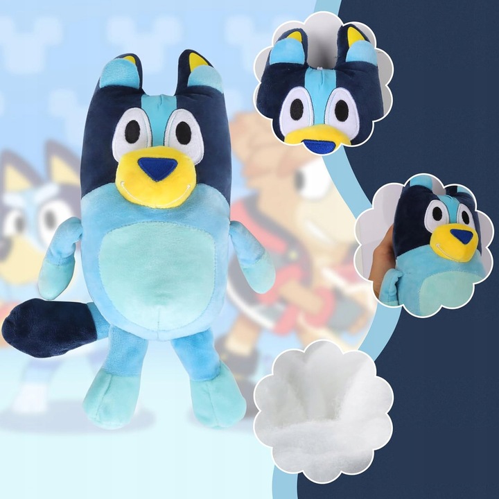2-PAK PLUSZOWA PRZYTULANKA MIĘKKA ZABAWKA BLUEY DLA CHŁOPCÓW I DZIEWCZYNEK