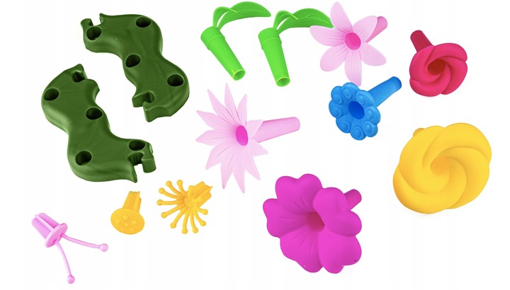 KLOCKI KONSTRUKCYJNE BUKIET KWIATÓW Kwiaty Zestaw do ułożenia 135 Elementów