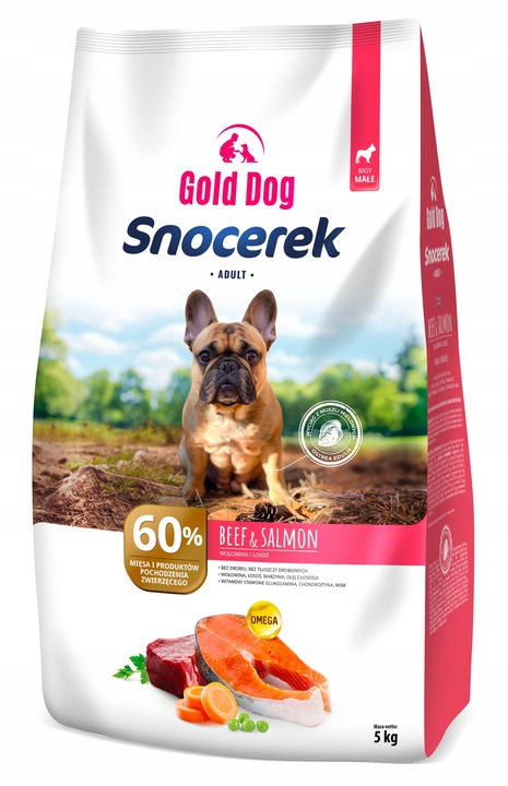 Karma dla maltańczyka Gold Dog Snocerek 5kg bez drobiu