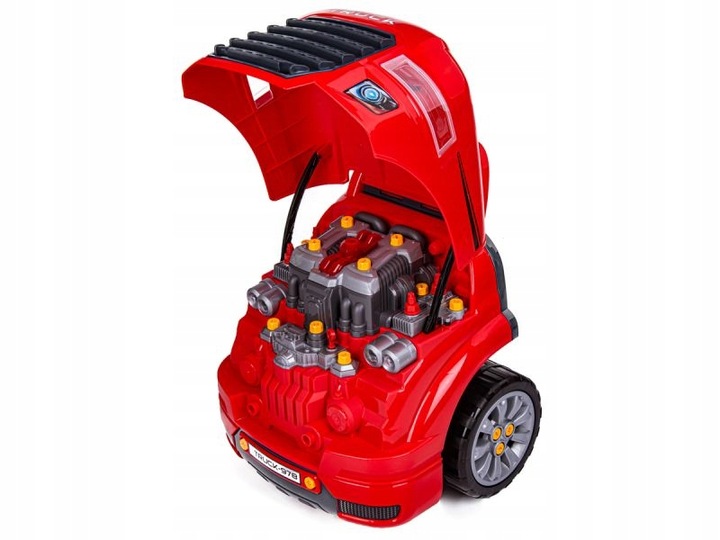 CIĘŻARÓWKA DO ROZKRĘCANIA REALISTYCZNE CZĘŚCI SILNIK ZESTAW MECHANIKA 61 EL