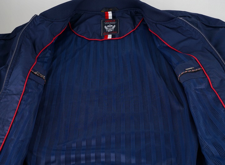 Męska kurtka przejściowa bomberka bez kaptura czerwony WX052 _XL