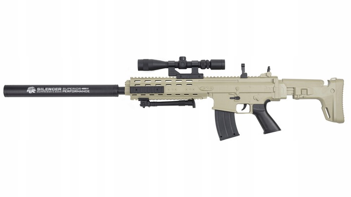 KARABIN NA KULKI SNAJPERSKI MK13 ASG IMITACJA BRONI NA KULKI 6MM REPLIKA