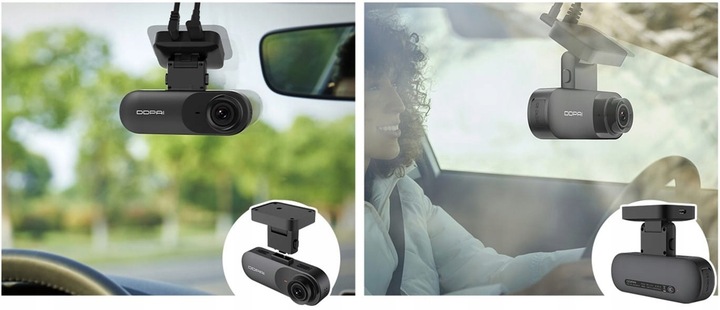 KAMERA SAMOCHODOWA DDPAI WIDEOREJESTRATOR 2K 1600P PRZÓD TYŁ WIFI APLIKACJA