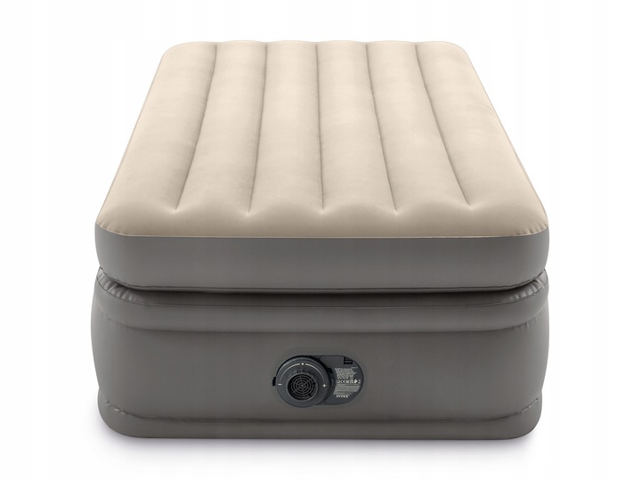 MATERAC DMUCHANY WELUROWY ŁÓŻKO INTEX Z POMPKĄ