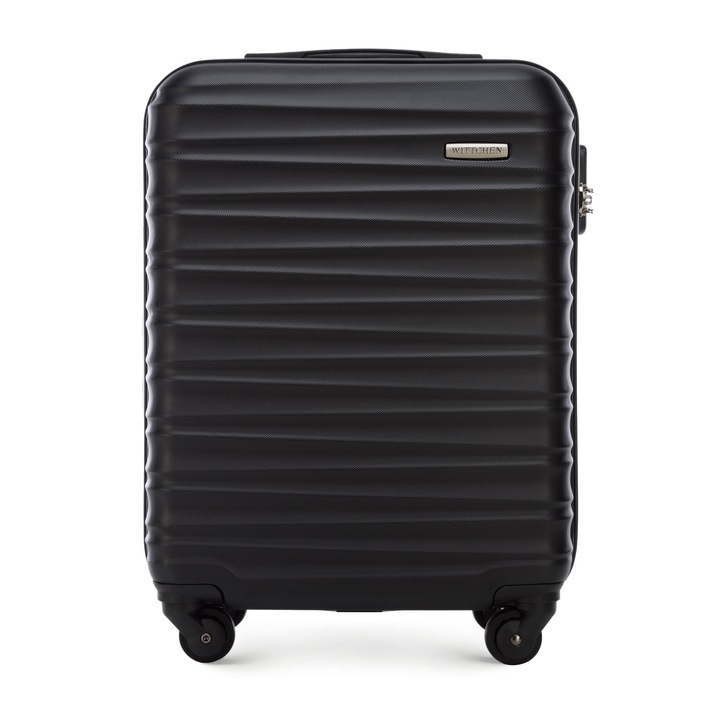WITTCHEN mała walizka z ABS-u z żebrowaniem czarna
