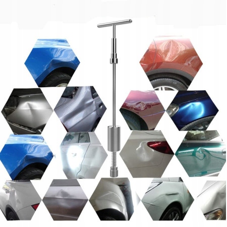 Zestaw do Wyciągania Usuwania Wgnieceń karoseri Młotek + ssak + Pistolet KL