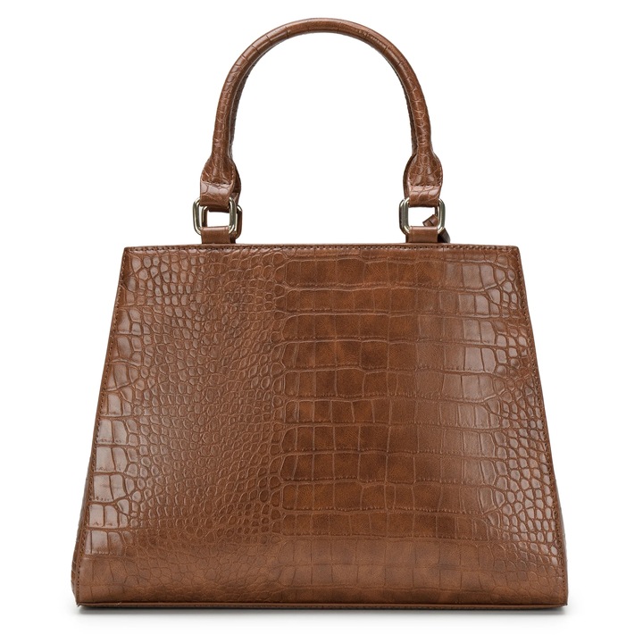 Torebka Damska Mała Kuferek Ramię Odpinany Pasek PUCCINI Brązowa BML067S-2