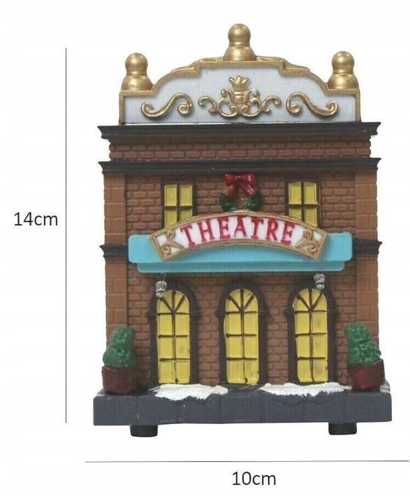 Wioska swiateczna LED Christmas Village zestaw 14 elementow z oswietleniem