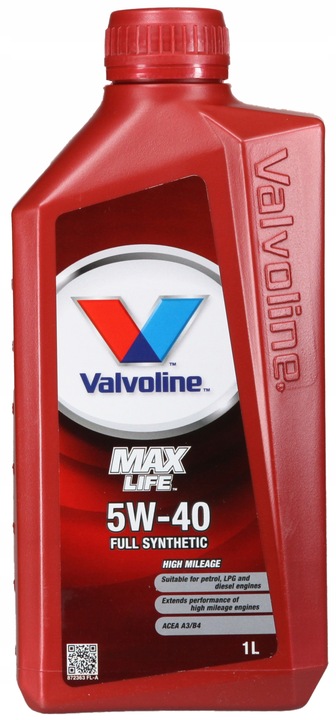 VALVOLINE MAXLIFE A3/B4 SN/CF 5W40 - 1L
