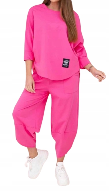 KOMPLET luźny ciemny niebieski