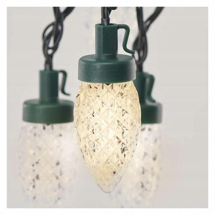 Lampki choinkowe LED szyszki 50 LED 9,8 m ciepła biel 8 programów IP44 EMOS