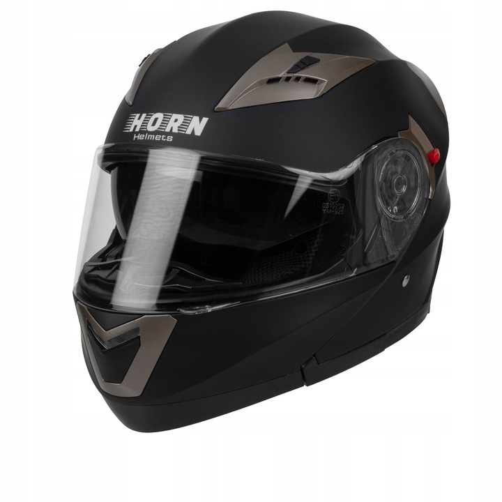 Kask motocyklowy Horn h925 szczękowy flip-up XS pod interkom, ECE22-06