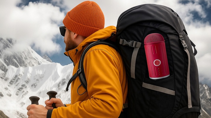 PRZENOŚNY MINI EKSPRES DO KAWY MIELONEJ KAPSUŁKI PODGRZEWA WODĘ 19 BAR 100W