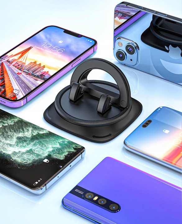 Uchwyt samochodowy obrotowy na deskę, kokpit stabilna podstawka na telefon