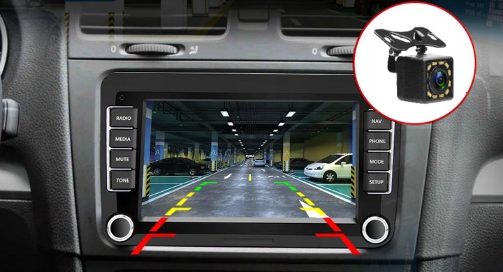 RADIO SAMOCHODOWE do VOLKSWAGEN VW SKODA SEAT 7" ANDROID CARPLAY GPS WIFI