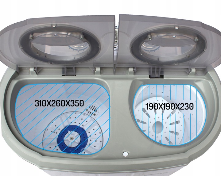 PRALKA WIRÓWKA TURYSTYCZNA CAMRY CR8052 WSAD 3kg