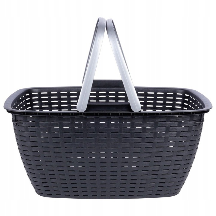 Koszyk NA ZAKUPY GRZYBY PIKNIK zakupowy piknikowy plastikowy pojemny mocny