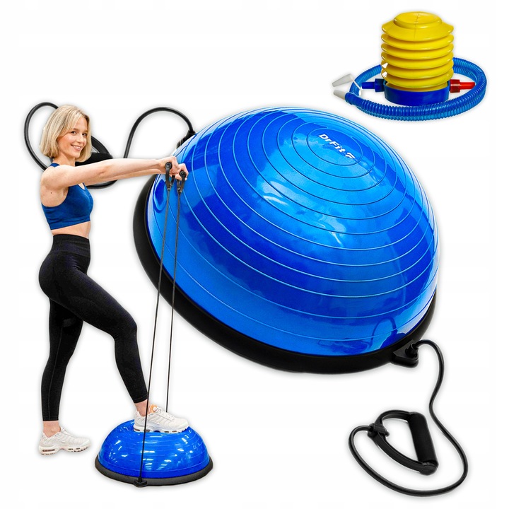 Platforma do Balansowania Trener Równowagi Dysk z Linkami Pompka DrFit