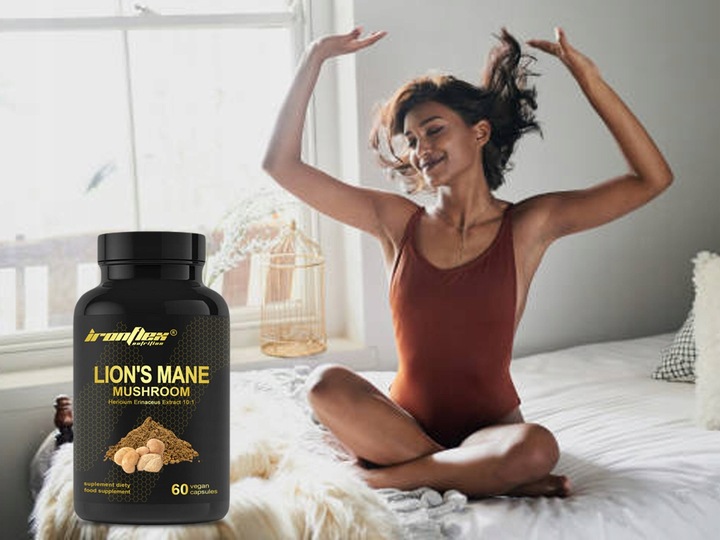 IRONFLEX LION'S MANE 60 kap 500mg SOPLÓWKA JEŻOWATA 10:1 KONCENTRACJA STRES