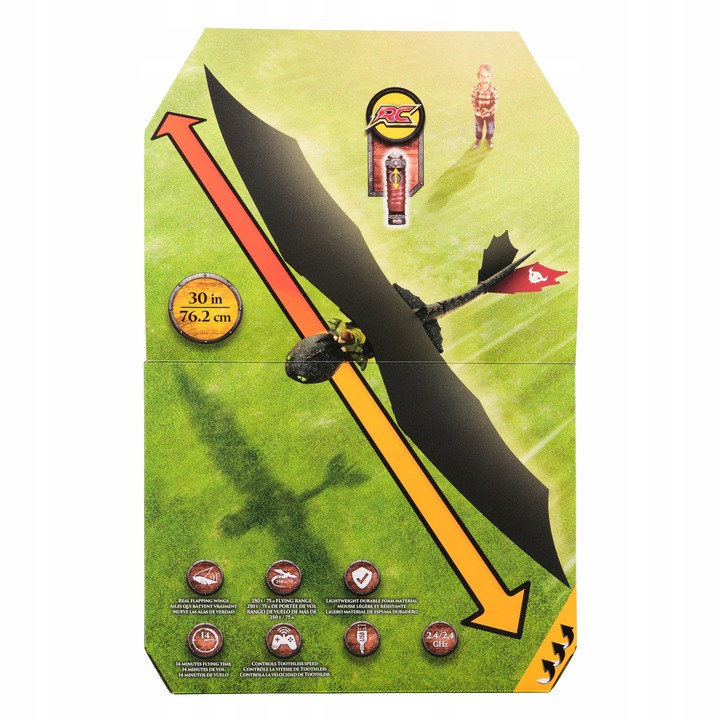 JAK WYTRESOWAĆ SMOKA INTERAKTYWNA LATAJĄCA FIGURKA SZCZERBATEK RC