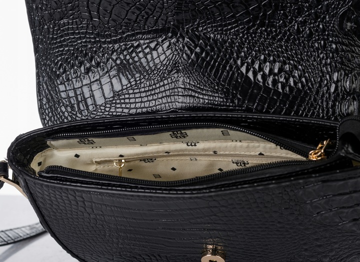 TOREBKA DAMSKA LISTONOSZKA MONNARI WIZYTOWA CROCO ELEGANCKA