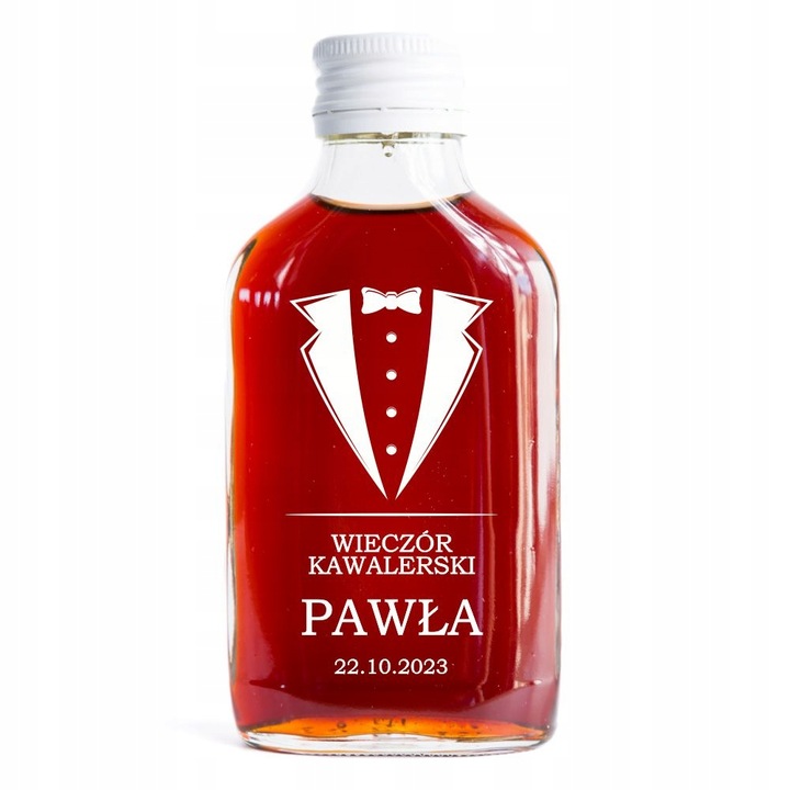 BUTELECZKA 100ml na wieczór kawalerski -WZÓR 603
