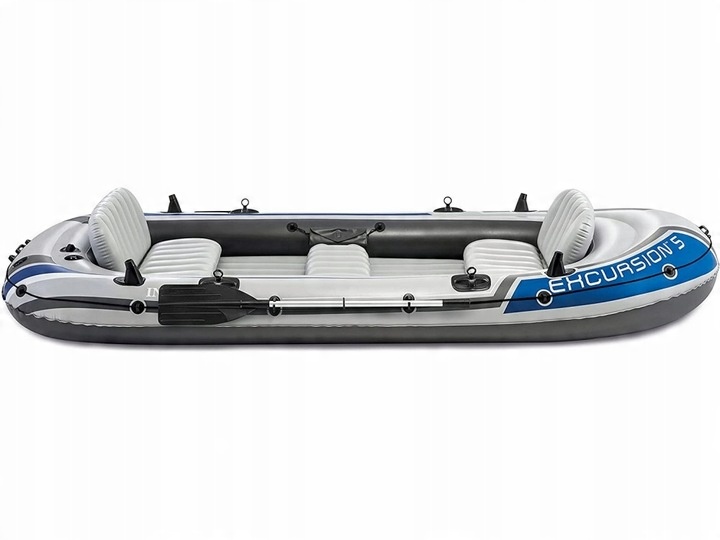 Łódź Intex 68325 EXCURSION 5 Set INTEX szary