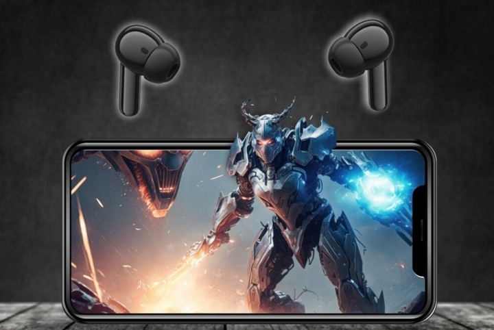 CZARNE Słuchawki Dokanałowe Bezprzewodowe MANTA Rytmo Bluetooth 5.3