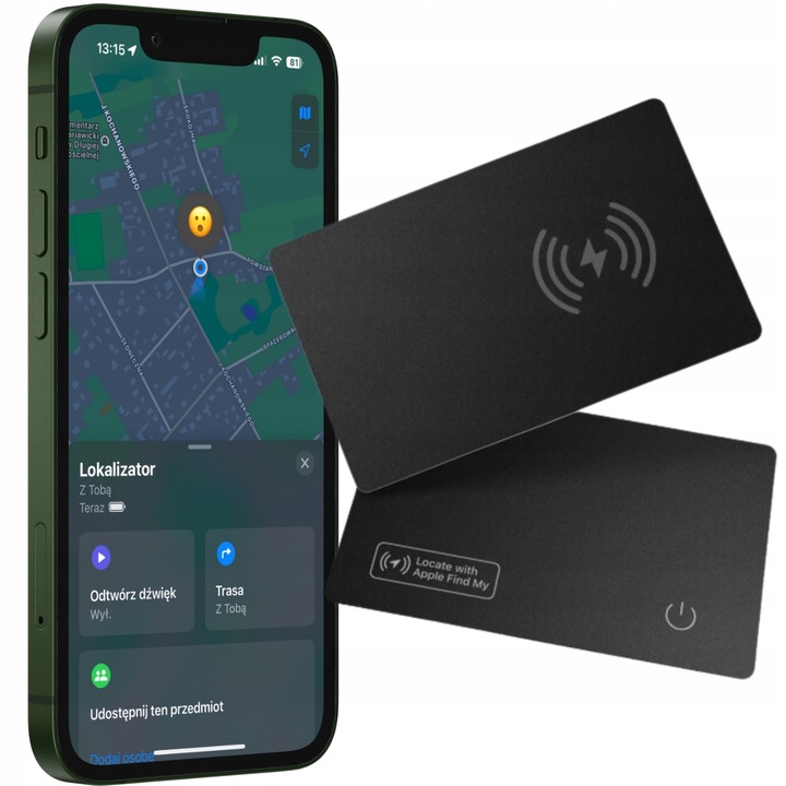 LOKALIZATOR PORTFELA KARTA GPS MINI DŹWIĘKOWY BLUETOOTH FIND MY TAG TRACKER